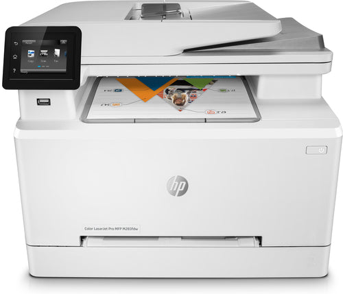HP Color LaserJet Pro MFP M283fdw, Print, Copy, Scan, Fax, Front-facing USB printing; Scan to email; Two-sided printing; 50-sheet uncurled ADF HP Color LaserJet Pro MFP M283fdw, Print, Copy, Scan, Fax, Front-facing USB printing; Scan to email; Two-sided printing; 50-sheet uncurled ADF